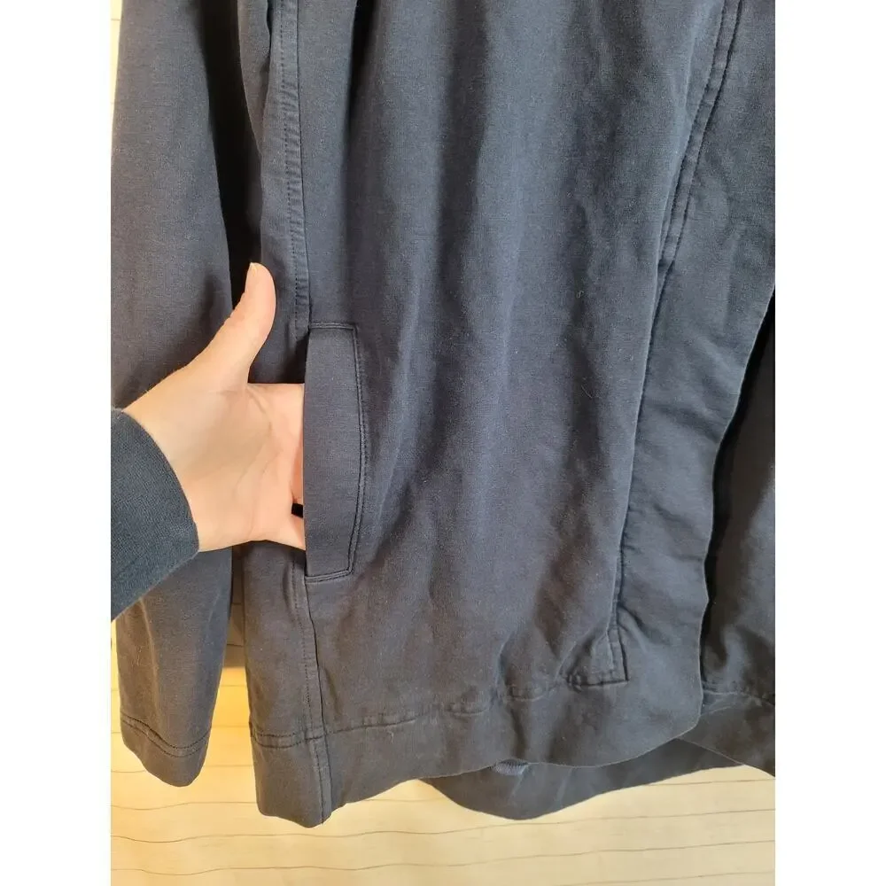 Lululemon Belle Wrap Asymmetrical Sweatshirt in Navy Blue, sz 2